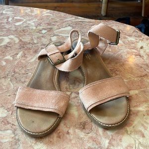 Toms Pink Suede Sandals